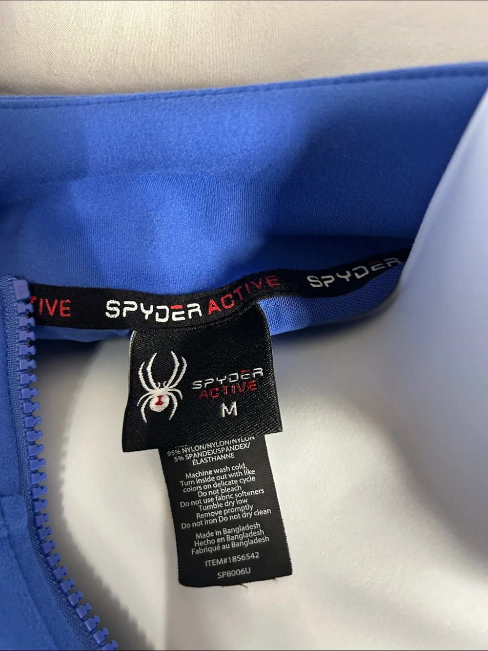 Womens Zip-Front Royal Blue Utility Jacket